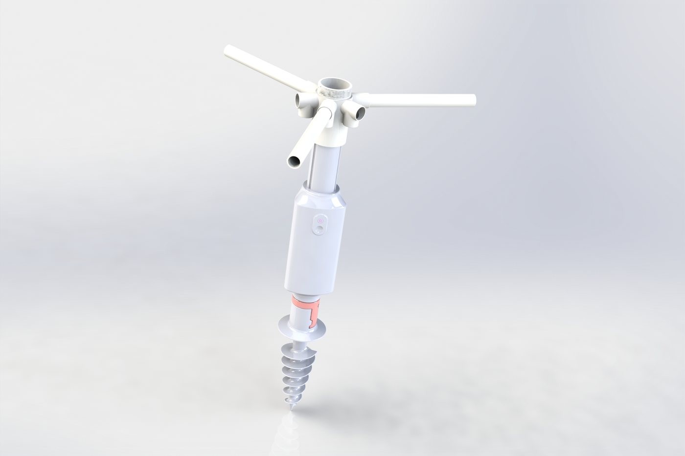 Beach Umbrella Anchor with Powered Auger and 20,000 mAh Battery