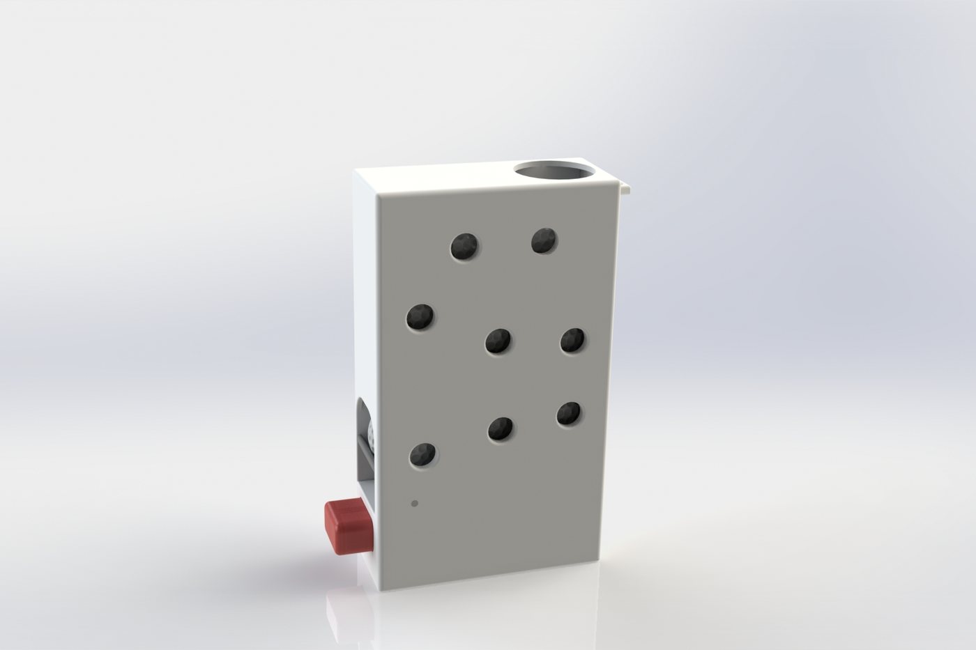 Spring-Fed Golf Ball Dispenser with Push-Button Release