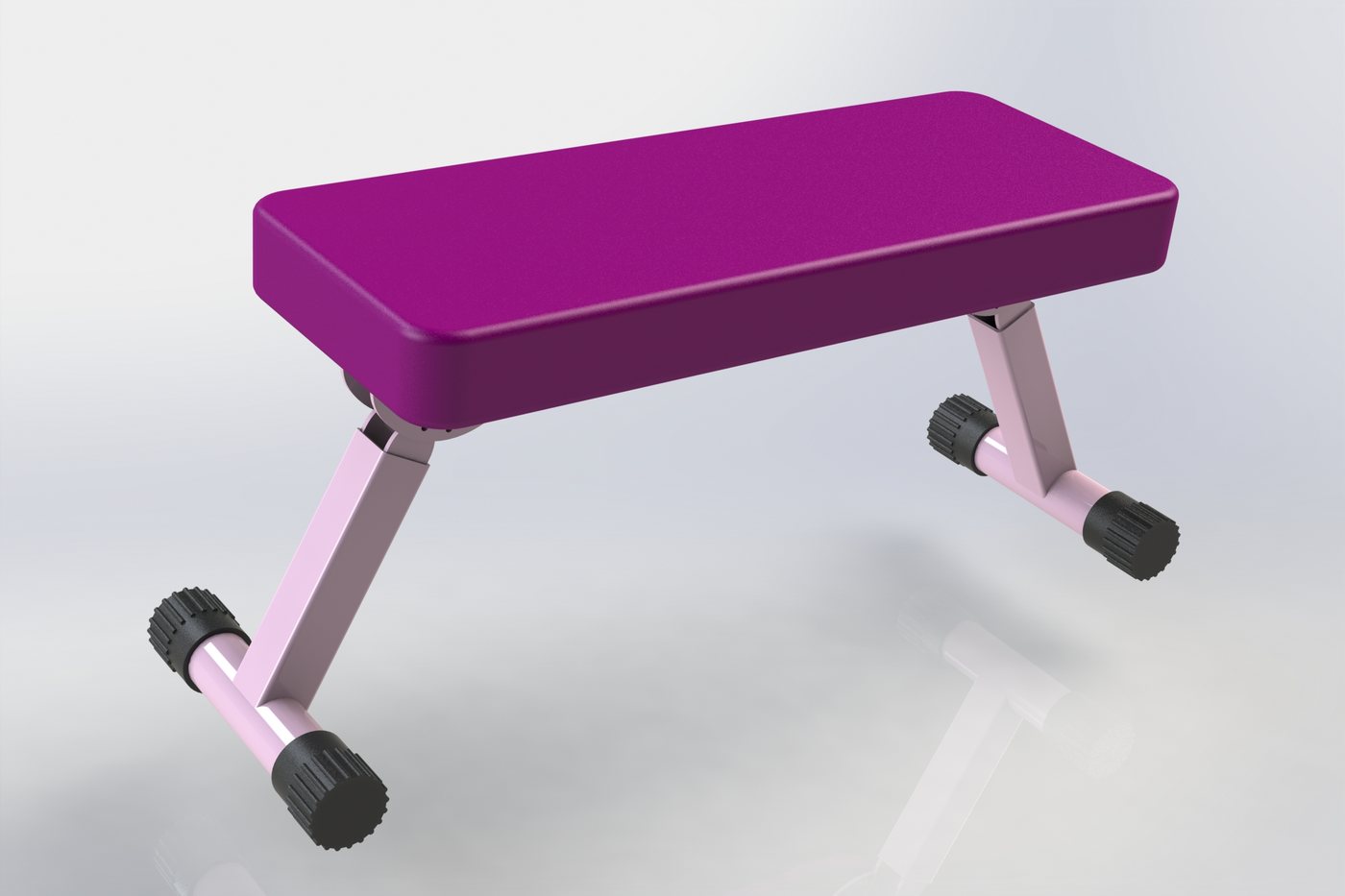 Compact Folding Exercise Bench for Small Apartments