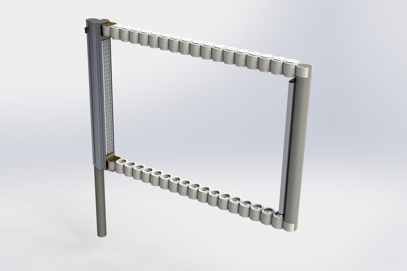 Illuminated Flag Frame: LED Housing in an Extruded Aluminium Structure