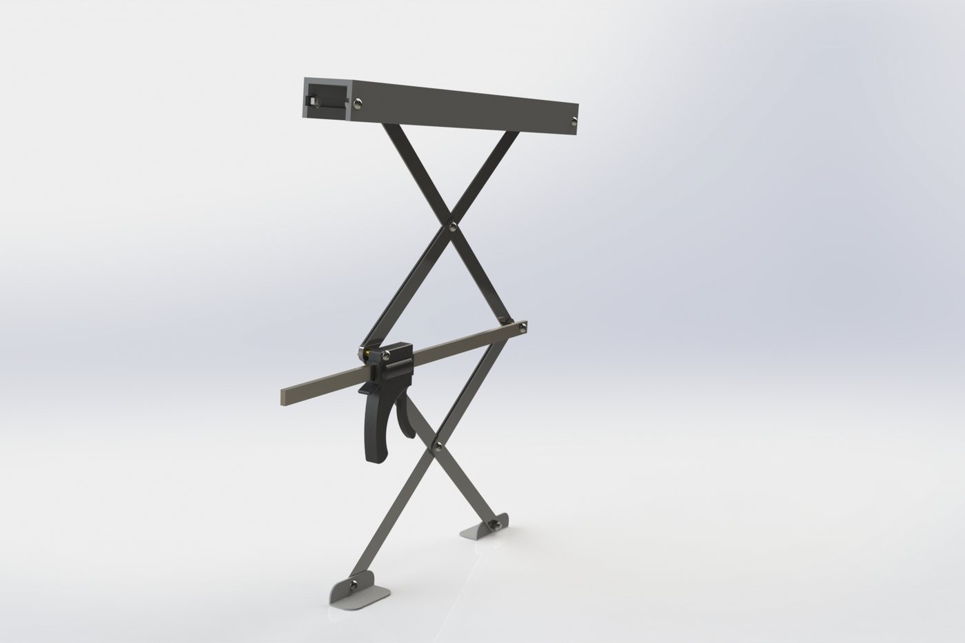 Scissor-Lift Mechanism with Clamp Mounting