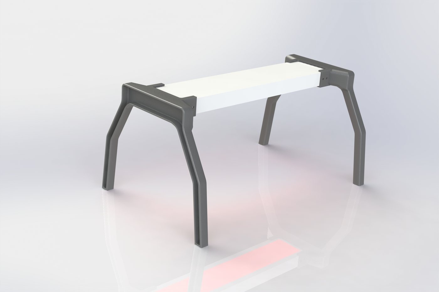 Overhead Stand for a Red Light Therapy Panel