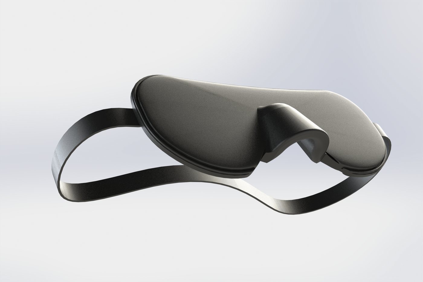 Sleep Mask with an Integrated Nasal Dilator Arch