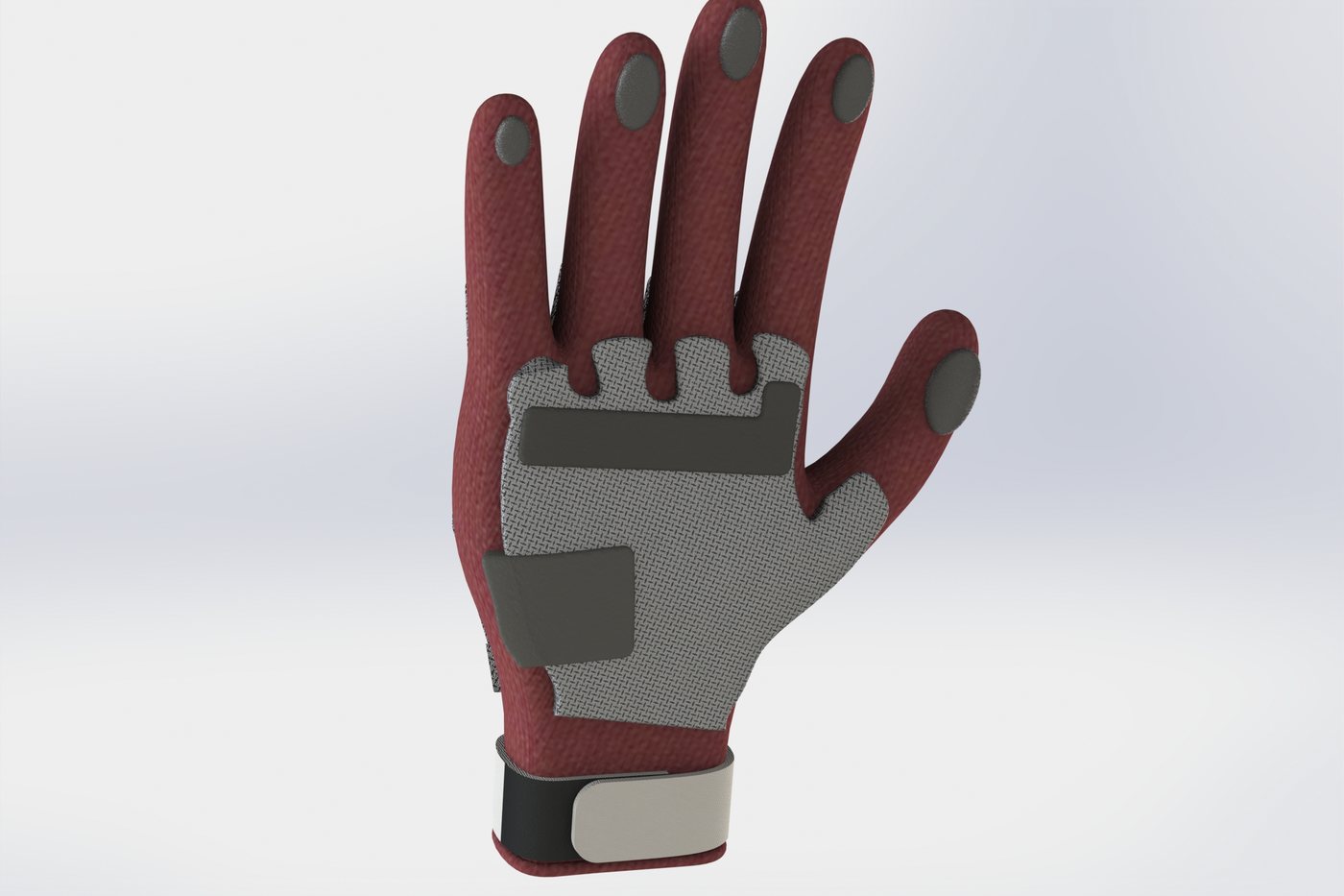 Tactical Glove Assembly Drawing for Overmoulded Protection